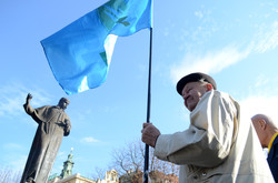 У Львові мітингували за євроінтеграцію та проти «Тайожного союзу»