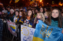 Фоторепортаж із шостого дня Євромайдану у Львові