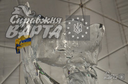 У Львові презентували льодові скульптури присвячені Франку та Гонгадзе (ФОТО)