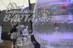 У Львові презентували льодові скульптури присвячені Франку та Гонгадзе (ФОТО)