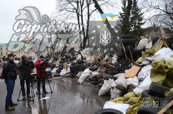 Барикади під Львівською ОДА ризикують розтанути через відлигу (ФОТО)