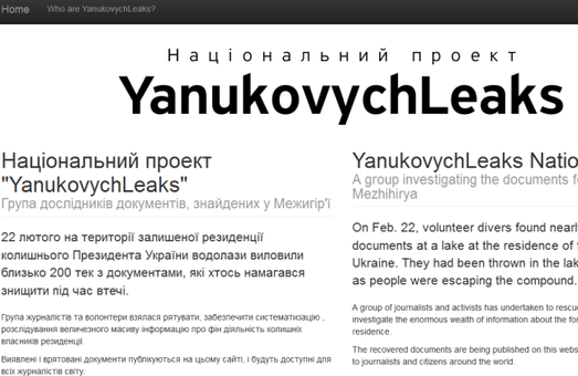 Знайдені в Межигір’ї документи виклали на сайт YanukovychLeaks