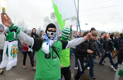 Львовом пройшов марш фанатів «Карпат» та «Динамо» (ФОТО)