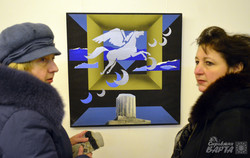 У Львові відкрилась виставка колажів-аплікацій Сергія Крохмаля-Шахвердова (ФОТО)