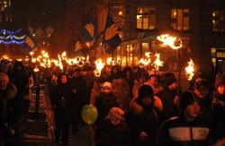 У Львові відбулась смолоскипна хода на честь Бандери