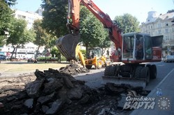 У Львові повним ходом йде ремонт проспекту Свободи (ФОТО)