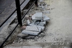 Через брак коштів ремонт на проспекті Шевченка у Львові заморозили (ФОТО)