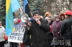 У Львові шахтарі Незалежної профспілки гірників України вийшли на протест (ФОТО)