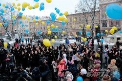 У Львові пройшла акція-флешмоб "Побажання Україні"(ФОТО)