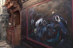 У львівській каплиці Боїмів експонують картину «Голодомор»