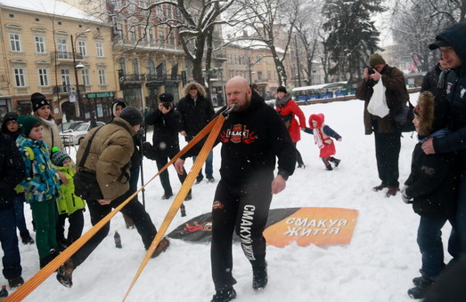 Знаменитий Тягнизуб установив у Львові особливий зимовий рекорд (ФОТО)