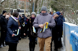 У День соборності України молодь Львова організувала символічний ланцюг (ФОТО)