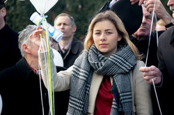 У Львові у день уродин Кобзаря сотні кульок злетіли у небо (ФОТО)