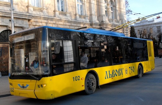 На час вихідних у Львові тролейбус №25 тимчасово змінить маршрут