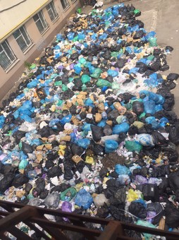 У Львові “сміттєвий килим” накрив проспект Чорновола (ВІДЕО)