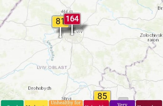 У Львові якість повітря близька до критичної
