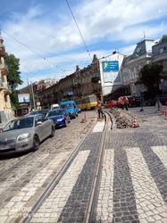 У Львові на площі Івана Франка сьогодні вночі і завтра замінюватимуть трамвайні колії