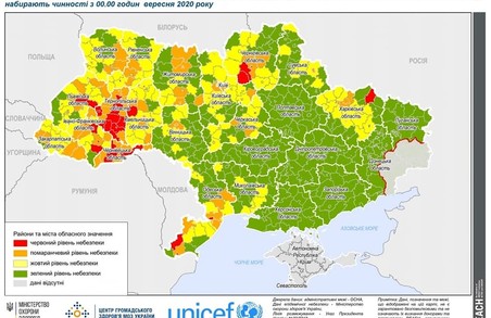 Нова карантинна карта України: на Львівщині з’явилися «червоні» і «зелені» зони