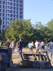 Львівські комунальники знову перекрили дорогу, яка поєднує Львів та Сокільники - мешканці протестують
