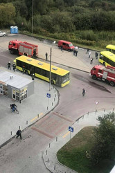 У Львові в Рясному-2 горів автобус ЛАЗ