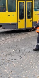 У Львові на площі Івана Франка трамвай зранку «роз’їхався» на стрілці