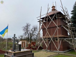 У Морянцях на Львівщин цього року завершать реконструкцію дерев’яної церкви