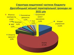 Бюджет-2021 Дрогобицької МТГ на Львівщині складатиме понад 800 мільйонів гривень
