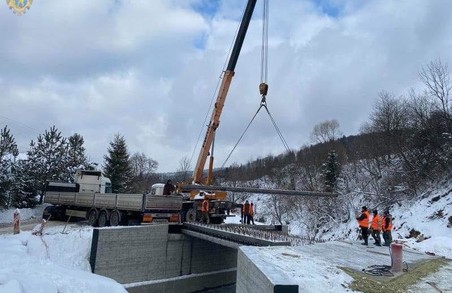 На Львівщині триває ремонт моста між Східницею і Уричем