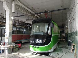 У Миколаєві у депо створили майже новий трамвай