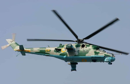 Львівські десантники знищили рашистський вертоліт Мі-24